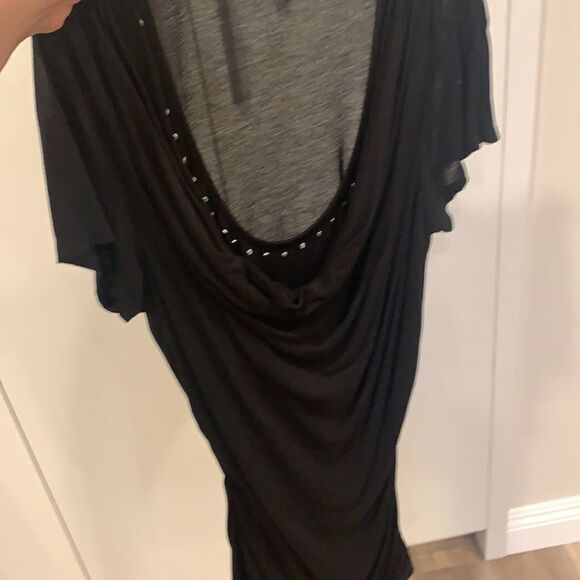 Cache Tops - Black tunic blouse 